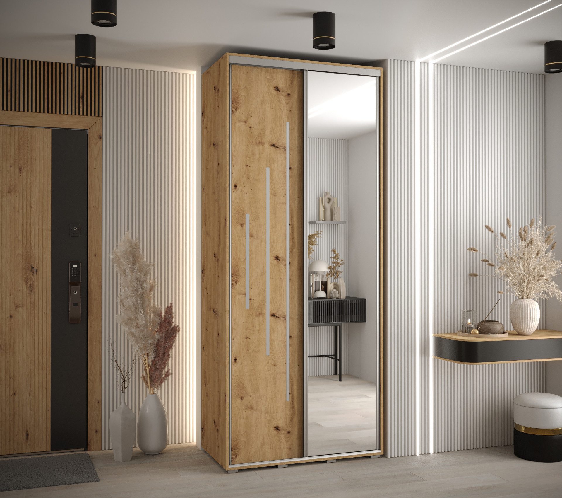 Beautysofa Kleiderschrank Stilvolle, elegante, praktische Garderobe günstig online kaufen