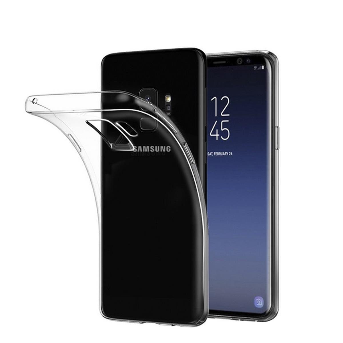CoverKingz Handyhülle Hülle für Samsung Galaxy S9 Handyhülle Case Cover Silikonhülle Bumper, Handyhülle Schutzhülle Silikonhülle Bumper Transparent