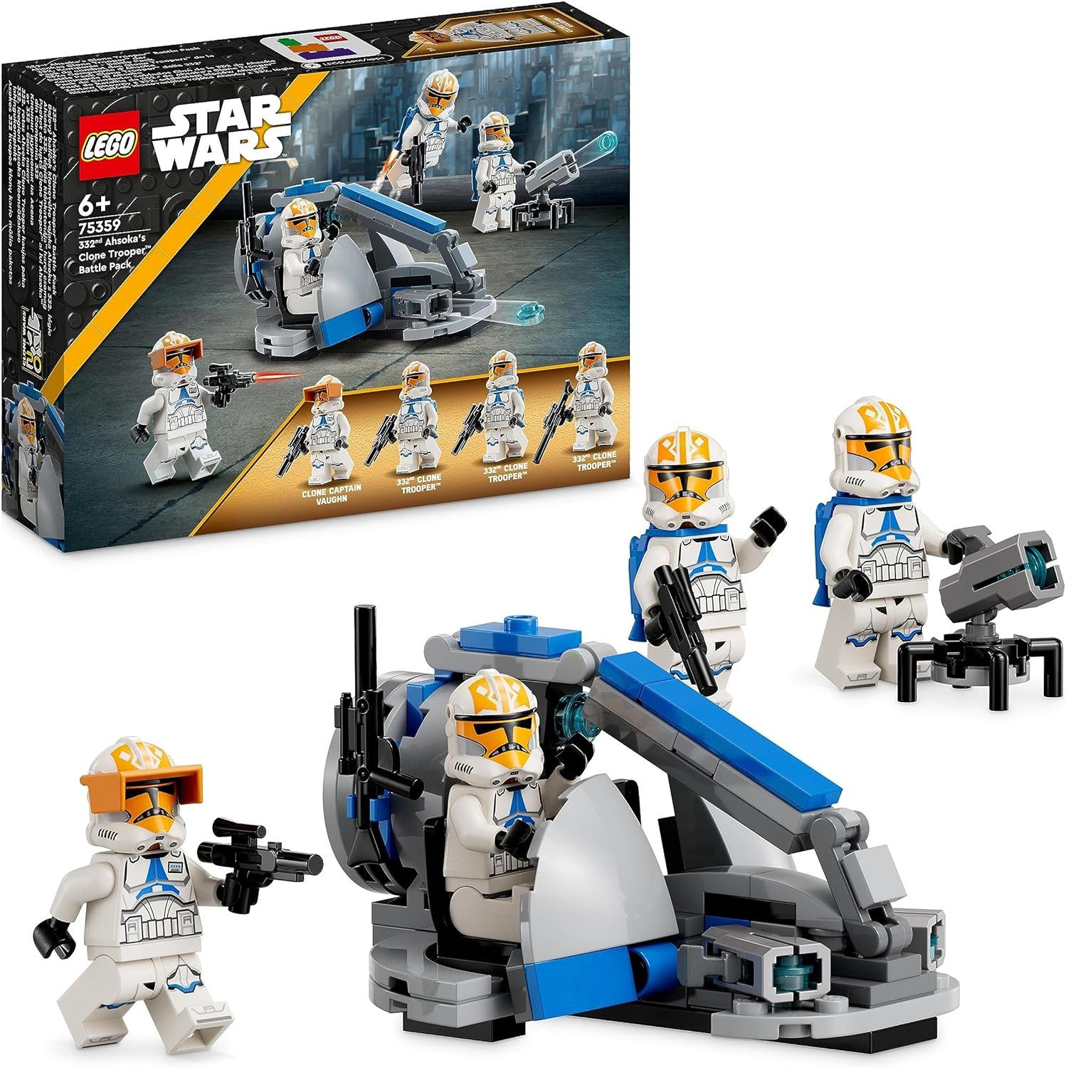 LEGO® Star Wars - Ahsokas Clone Trooper der 332. Kompanie (75359) Konstruktions-Spielset, (Battle Pack, 108 St., LEGO 75359), Inkl. 4 Minifiguren
