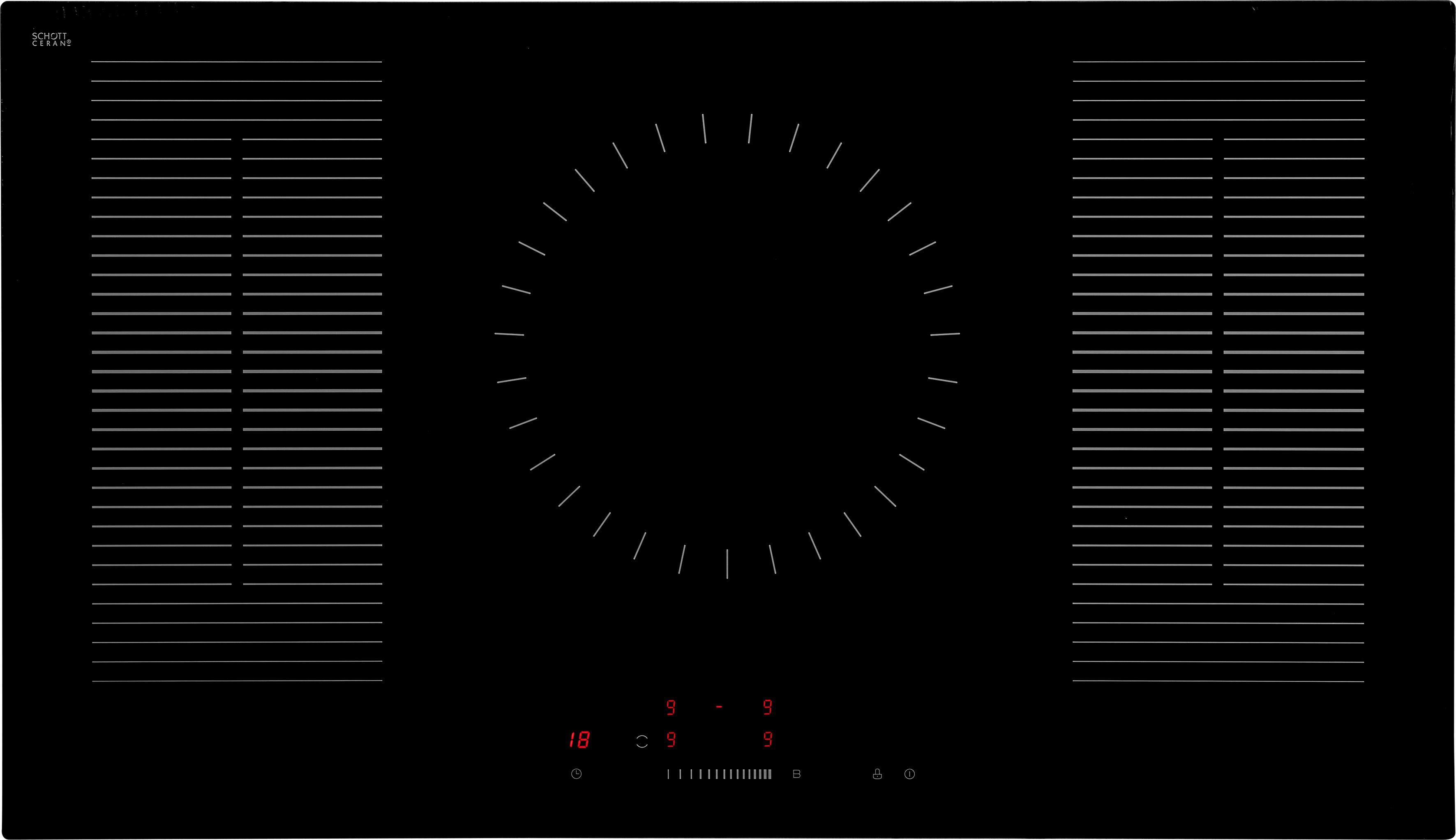 Hanseatic Flex-Induktions-Kochfeld von SCHOTT CERAN® MC-IV10241B2CC-A, Das Wasser sehr schnell zum Kochen bringen, dank Induktion