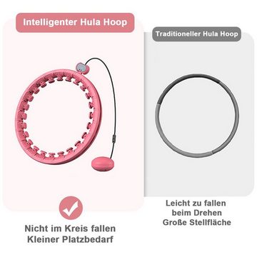 DOPWii Hula-Hoop-Reifen Hula-Hoop-Reifen 28 Segmente Smart Hula Hoop Reifen,Mit Zähler