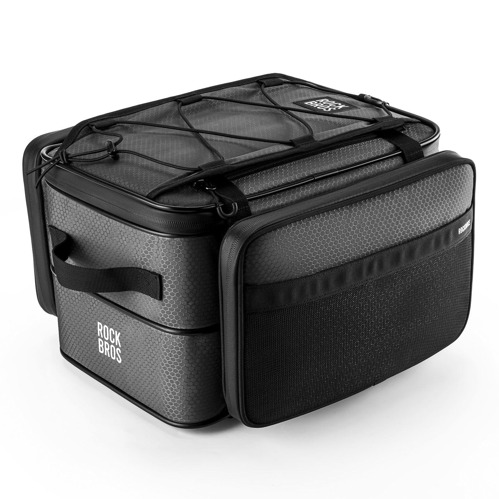 ROCKBROS Fahrradtasche Road to Sky Fahrrad Багажникtasche Hinter Transporttasche (Mehrere Fächer, 15-30L), Faltbare Fahrradtasche für Багажник