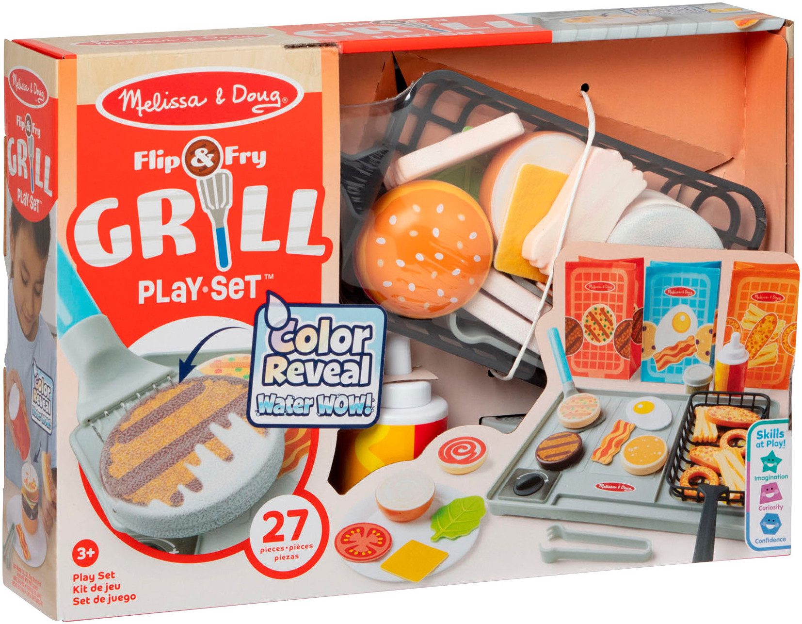 Spin Master Kinder-Grill Melissa & Doug Water WOW Grill, mit Farbwechseleffekt