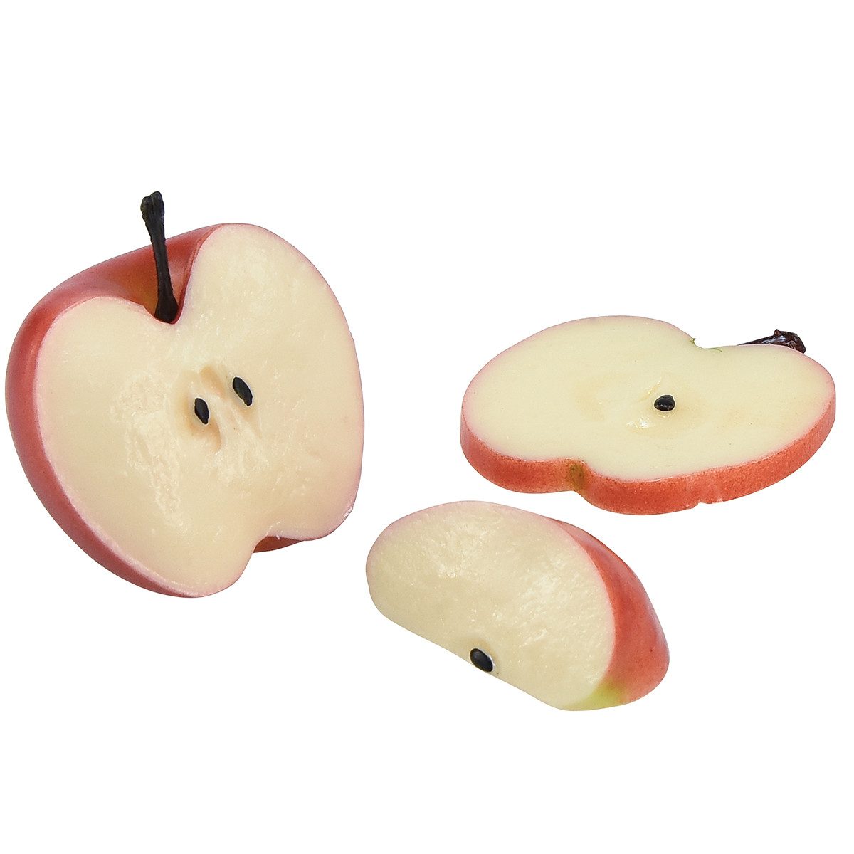 Kunstpflanze Künstliche Deko-Äpfel Set, Naturgetreue Apfel-Deko in Stücken, Viana, Höhe 5 cm