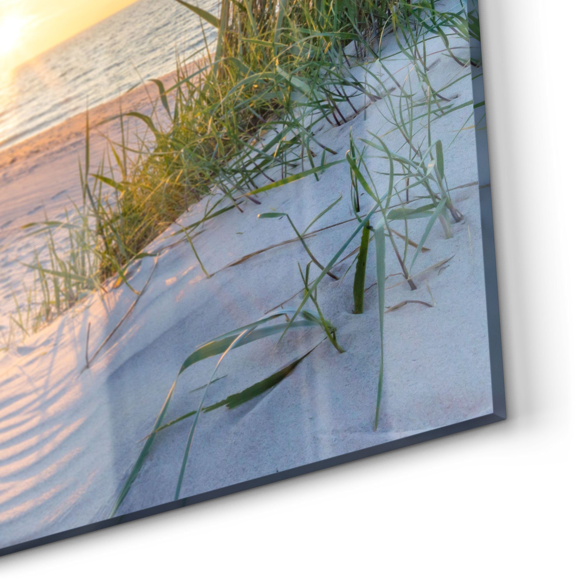 DEQORI Küchenrückwand 'Abendsonne an der Ostsee', Glas Spritzschutz Badrückwand Herdblende – Bild 5 von 5