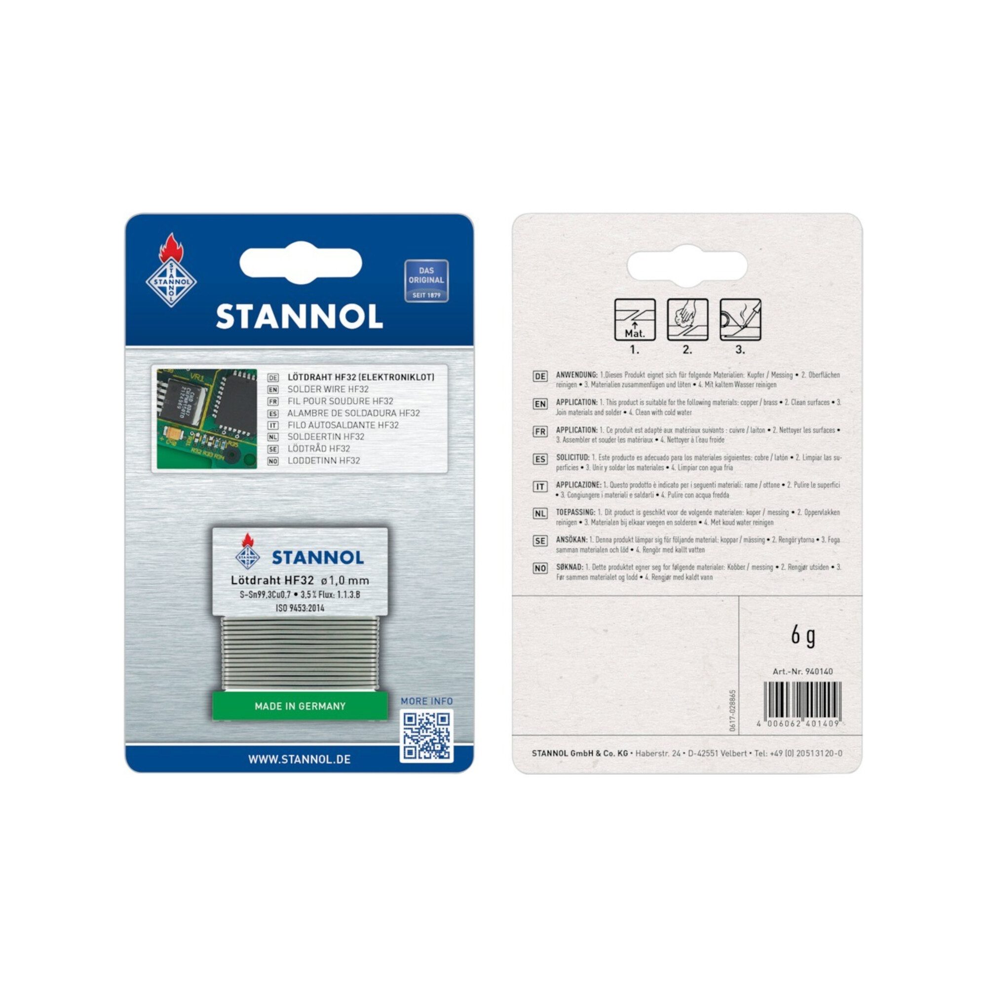 STANNOL Lötkolben STANNOL Elektroniklot Nr.940140SB 6 g