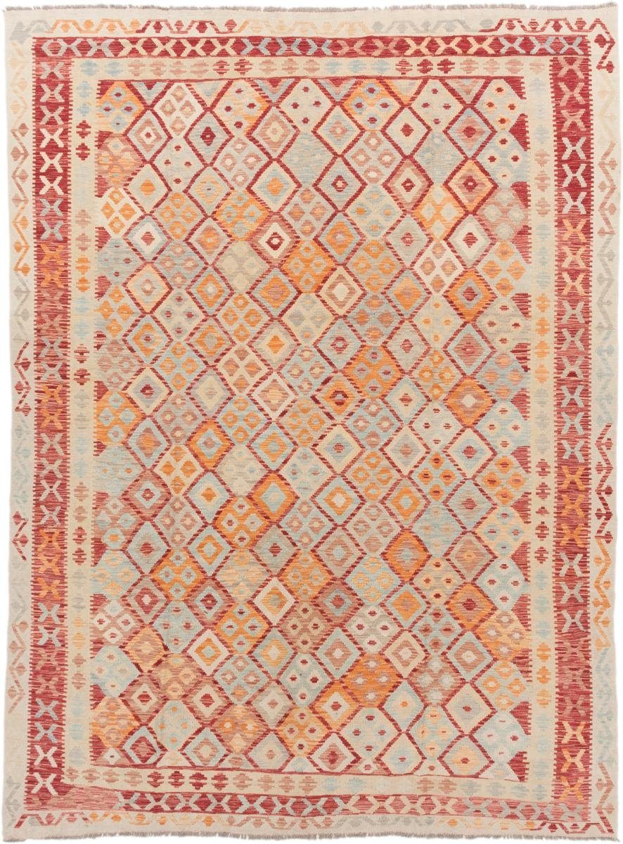 Orientteppich Kelim Afghan 255x342 Handgewebter Orientteppich, Nain Trading, rechteckig, Höhe: 3 mm