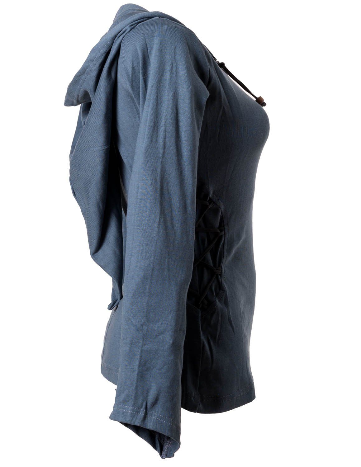 Vishes Kapuzenshirt Elfenshirt Zipfelkapuze und Bändern zum Schnüren Ethno, günstig online kaufen