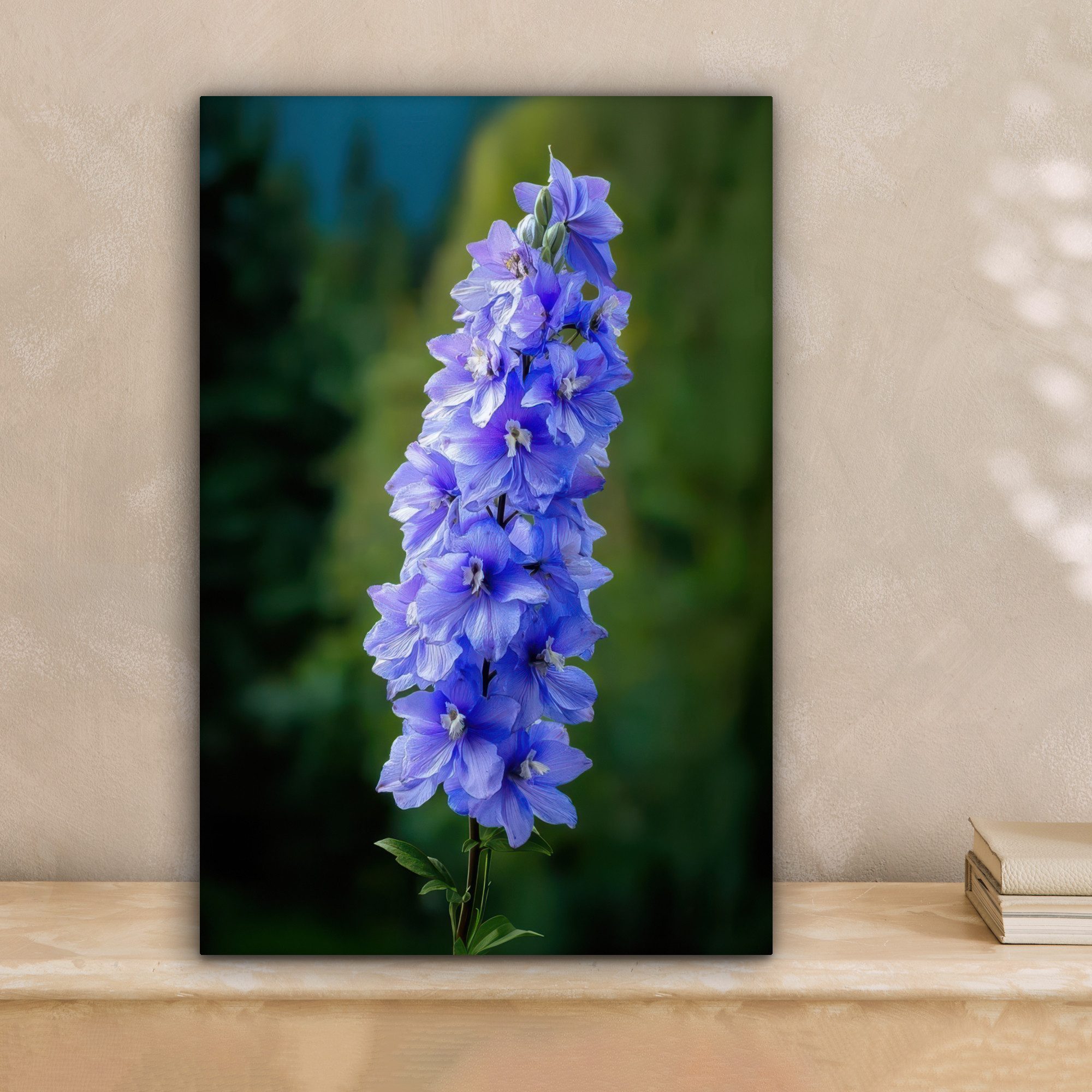 OneMillionCanvasses® Leinwandbild Blumen - Blau - günstig online kaufen