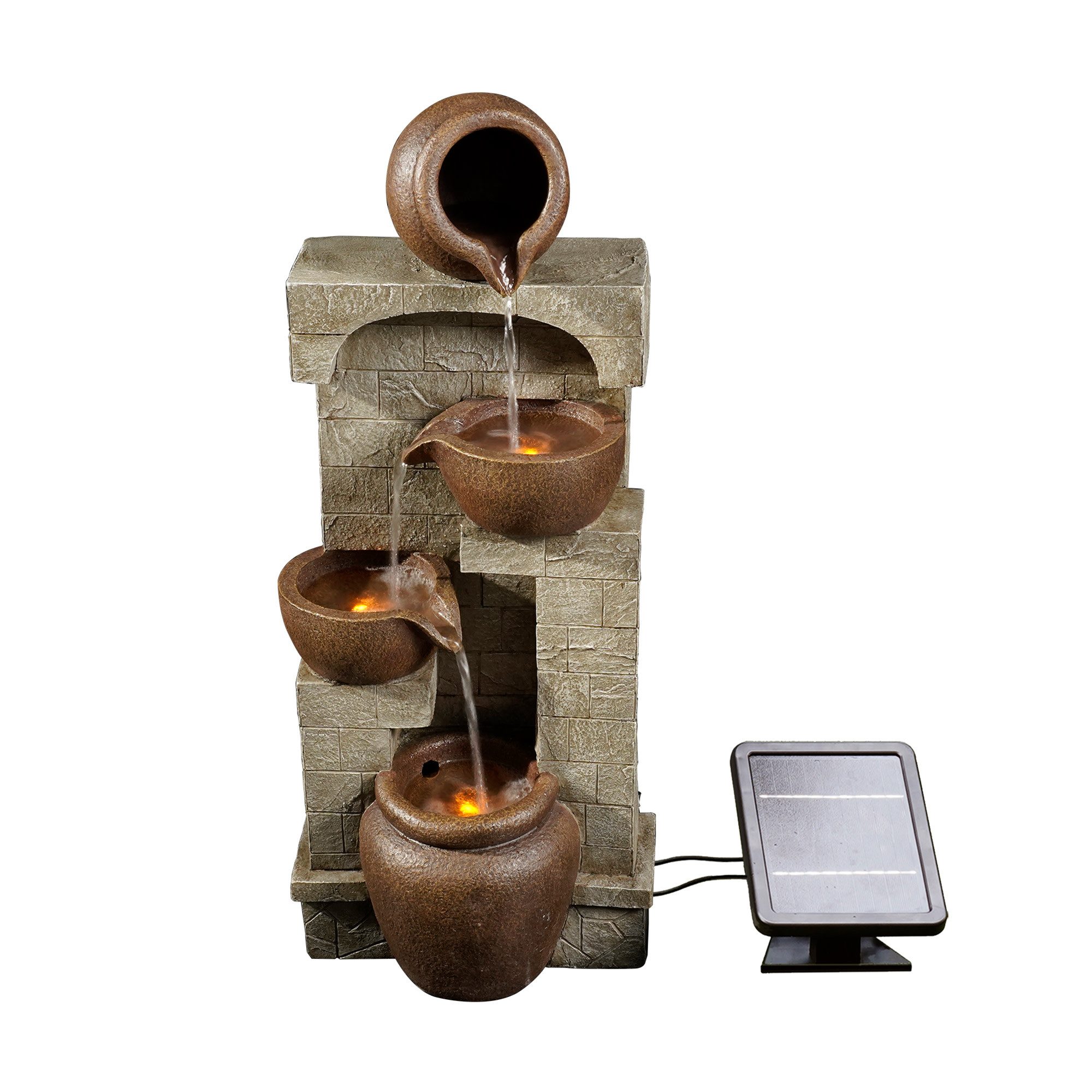 Teamson Home Gartenbrunnen Solar mit LED günstig online kaufen