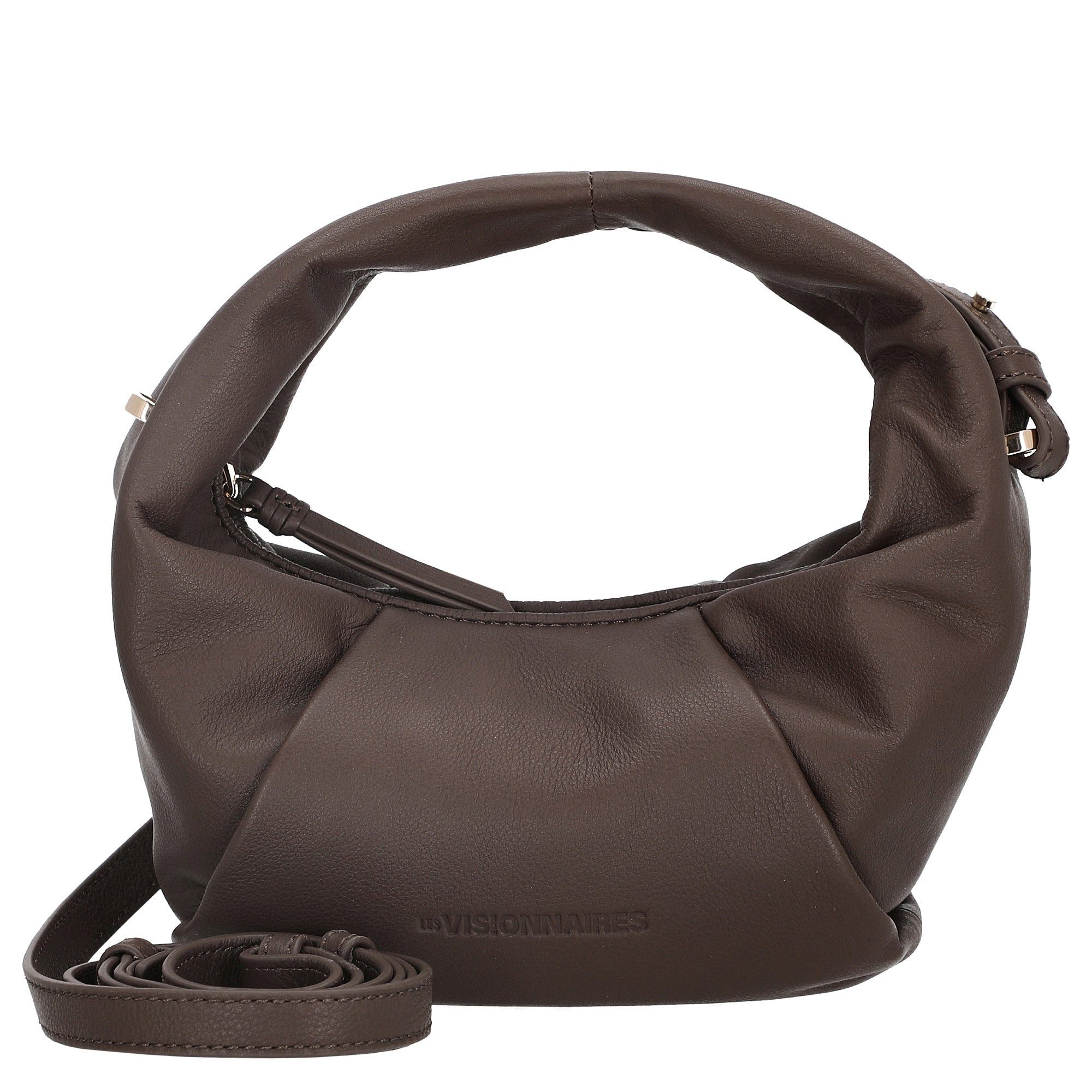 Les Visionnaires Umhängetasche Greta Mini Essential Soft Grainy - Umhängetasche 23 cm (chocolate)