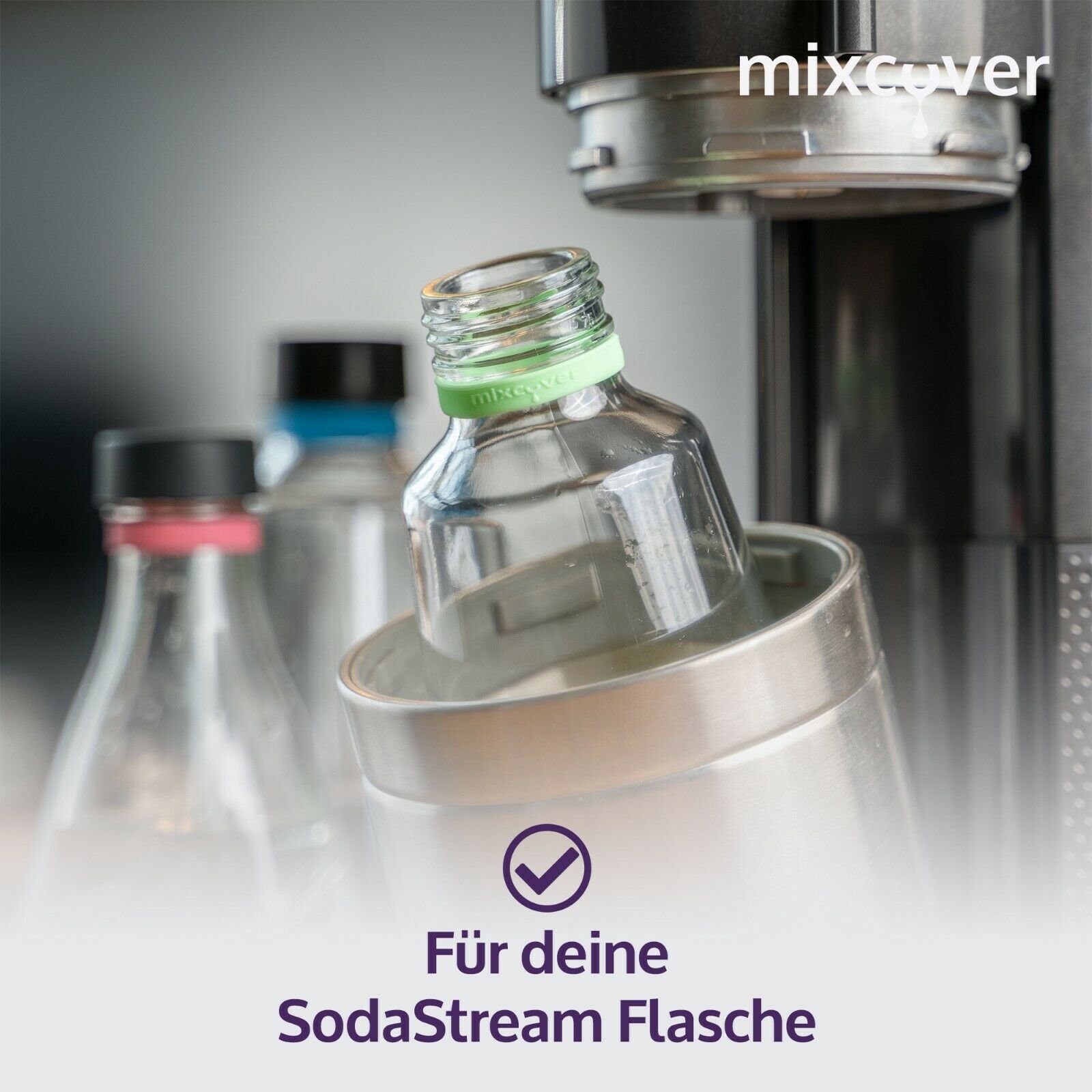 Mixcover Wassersprudler Flasche »mixcover Silikonring zum Markieren von  Trinkflaschen oder SodaStream Flaschen« online kaufen | OTTO