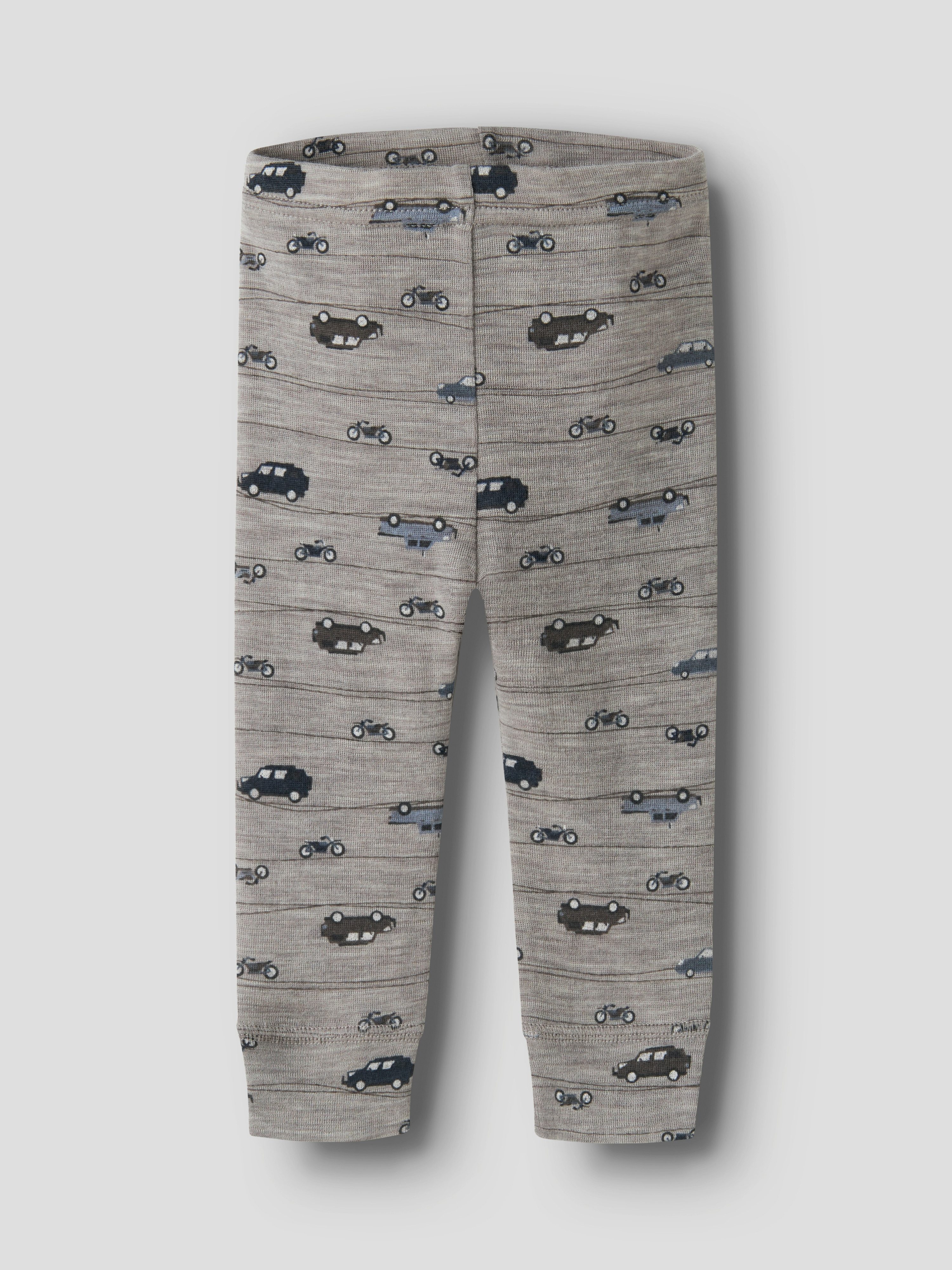 Name It Leggings NBMWANG WOOL RIB LONGJOHN AOP NOOS aus reiner Merinowolle, weich und wärmend