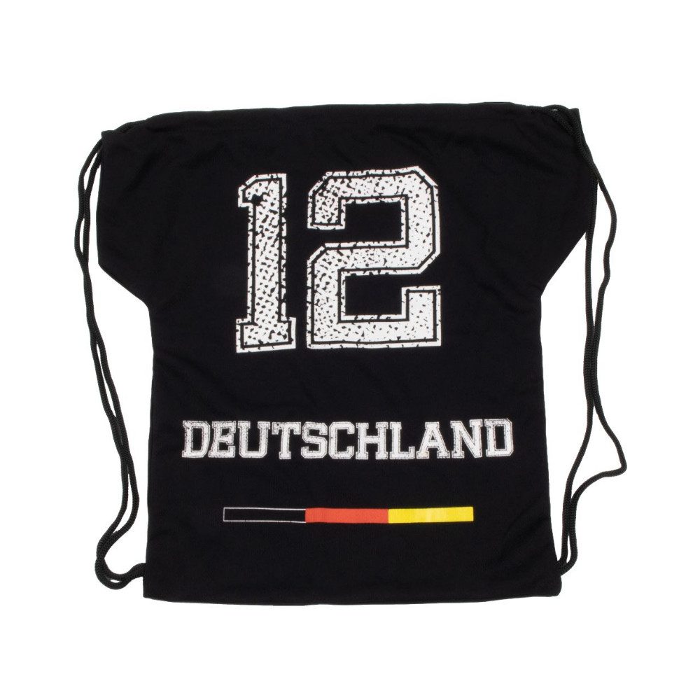 Turnbeutel Deutschland Sportbeutel schwarz