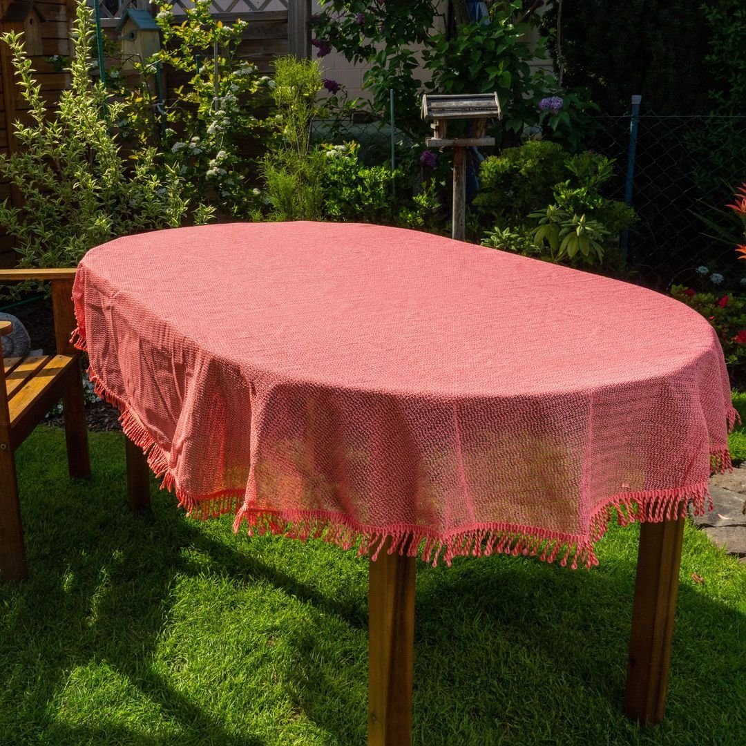 laro Tischdecke Gartentischdecke Wetterfest Rutschfest Oval günstig online kaufen