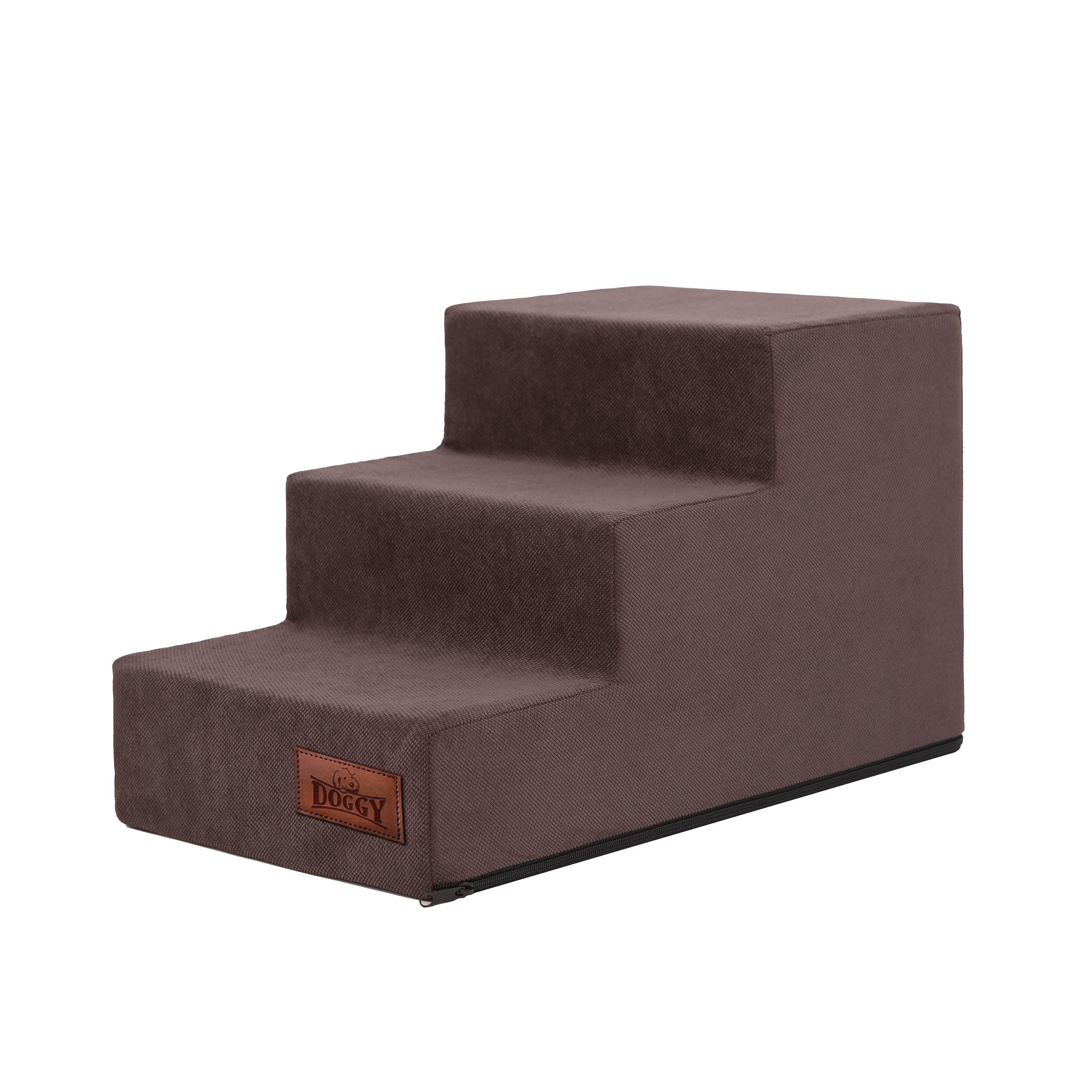Hobbydog Haustiertreppe Savoy Haustiertreppe 3-/4-stufig als Einstiegshilfe für Sofa und Bett (1-teilig), abnehmbarer Bezug, pflegeleicht, formstabil