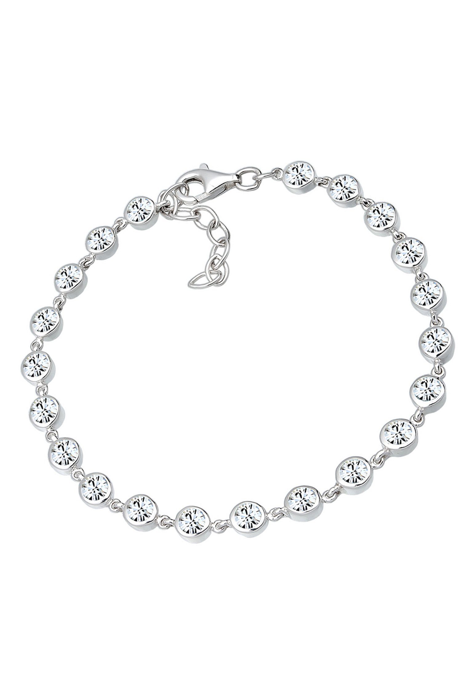 Elli Kristalle Sterling Armband Premium Weiß Silber 925