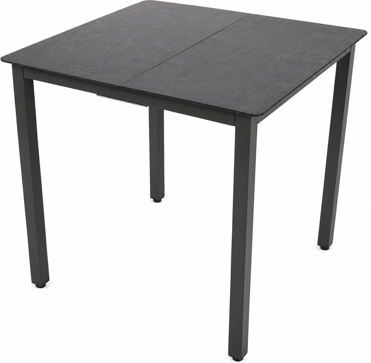 VCM Gartentisch Miami B. 80 x T. 80 x H. 73 cm, Tisch für stilvolle Gartengestaltung, für Garten und Terrasse