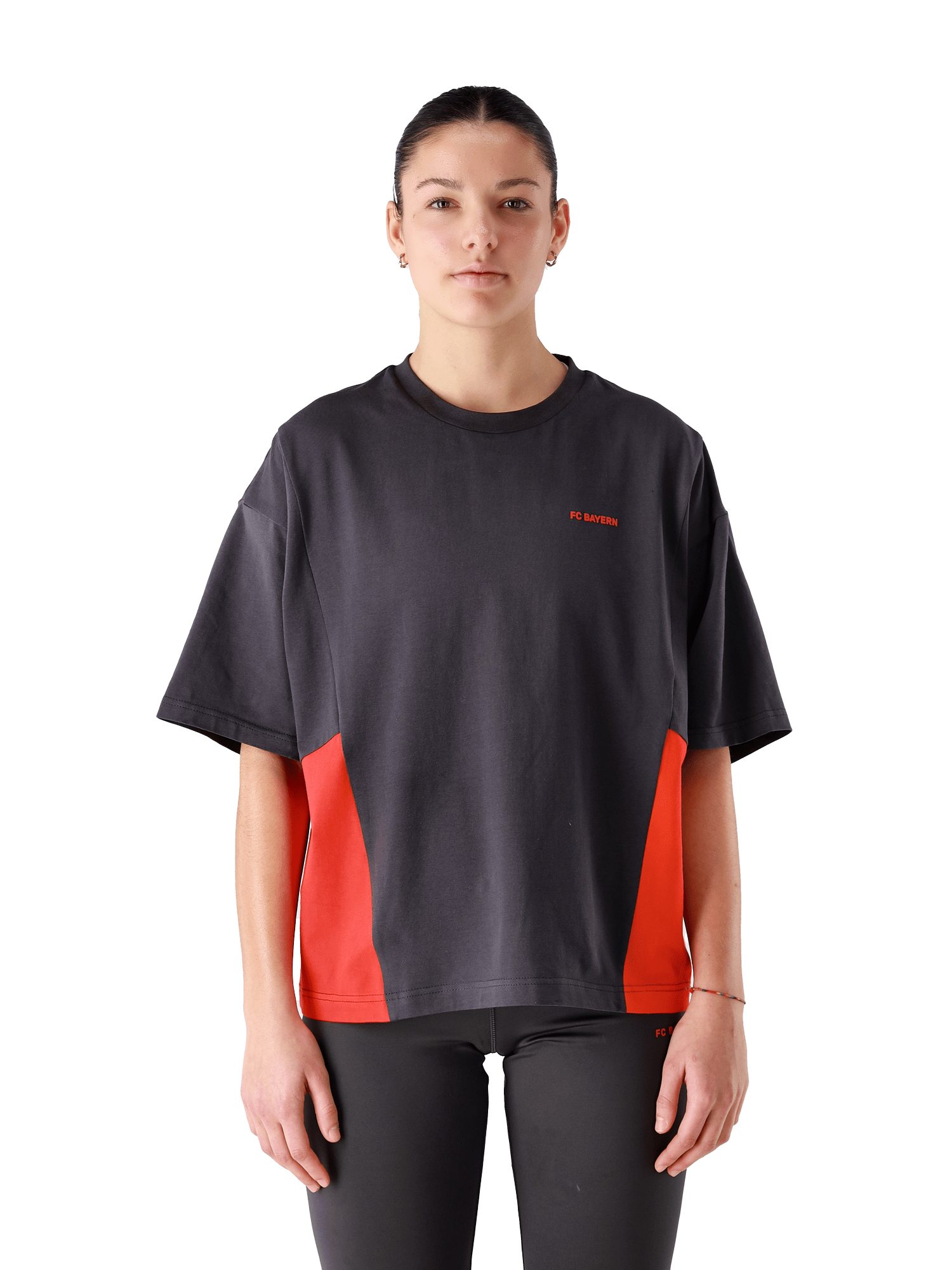 T-Shirt FC Bayern München I T-Shirt Sports I Damen I Grau