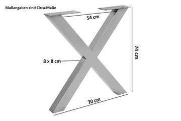 SAM® Tischgestell, aus Metall in X-Form