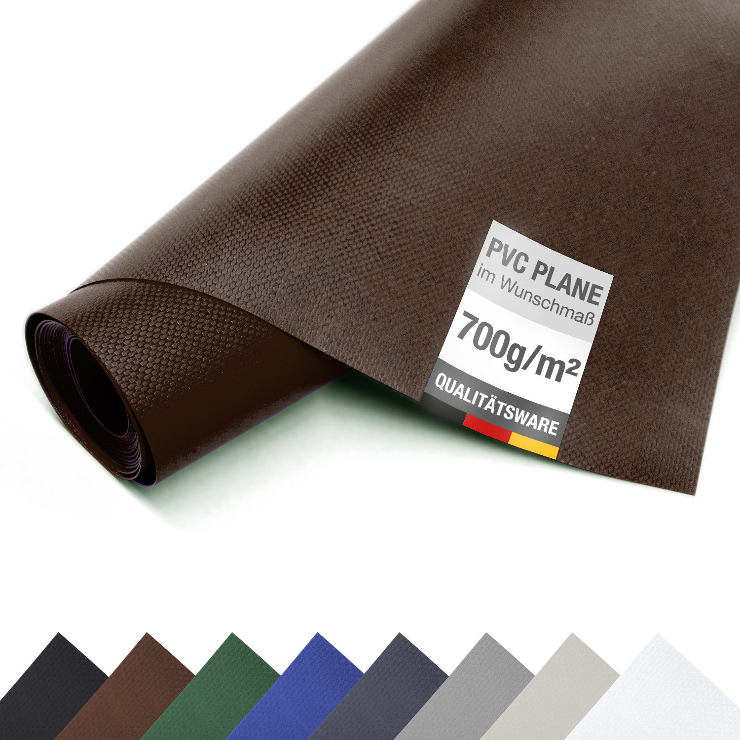 ANKO Planen Schutzplane LKW PVC Plane 700 g/m² Meterware Plane Premium, Abdeckplane Gewebeplane Schutzplane hochwertig matt