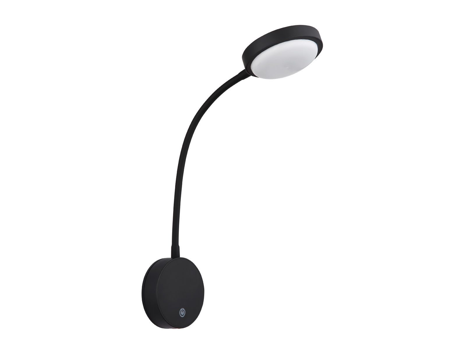 GLOBO LIGHTING LED Leselampe, Dimmfunktion, LED fest integriert, Warmweiß, Wand-Leuchte Akku-Lampe kabellos Schwarz, Nachttischlampe Bett-Lampe