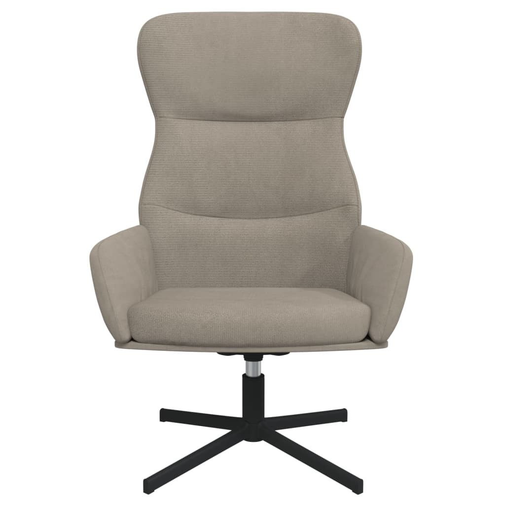 vidaXL Sessel Relaxsessel Hellgrau Samt (1-St) günstig online kaufen