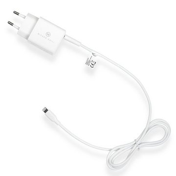 Wicked Chili 20W Netzteil USB C + Lightning Kabel für iPhone 14 Steckernetzteil (USB-C Power Delvery 3.0 Schnellladegerät für Apple iPhone)