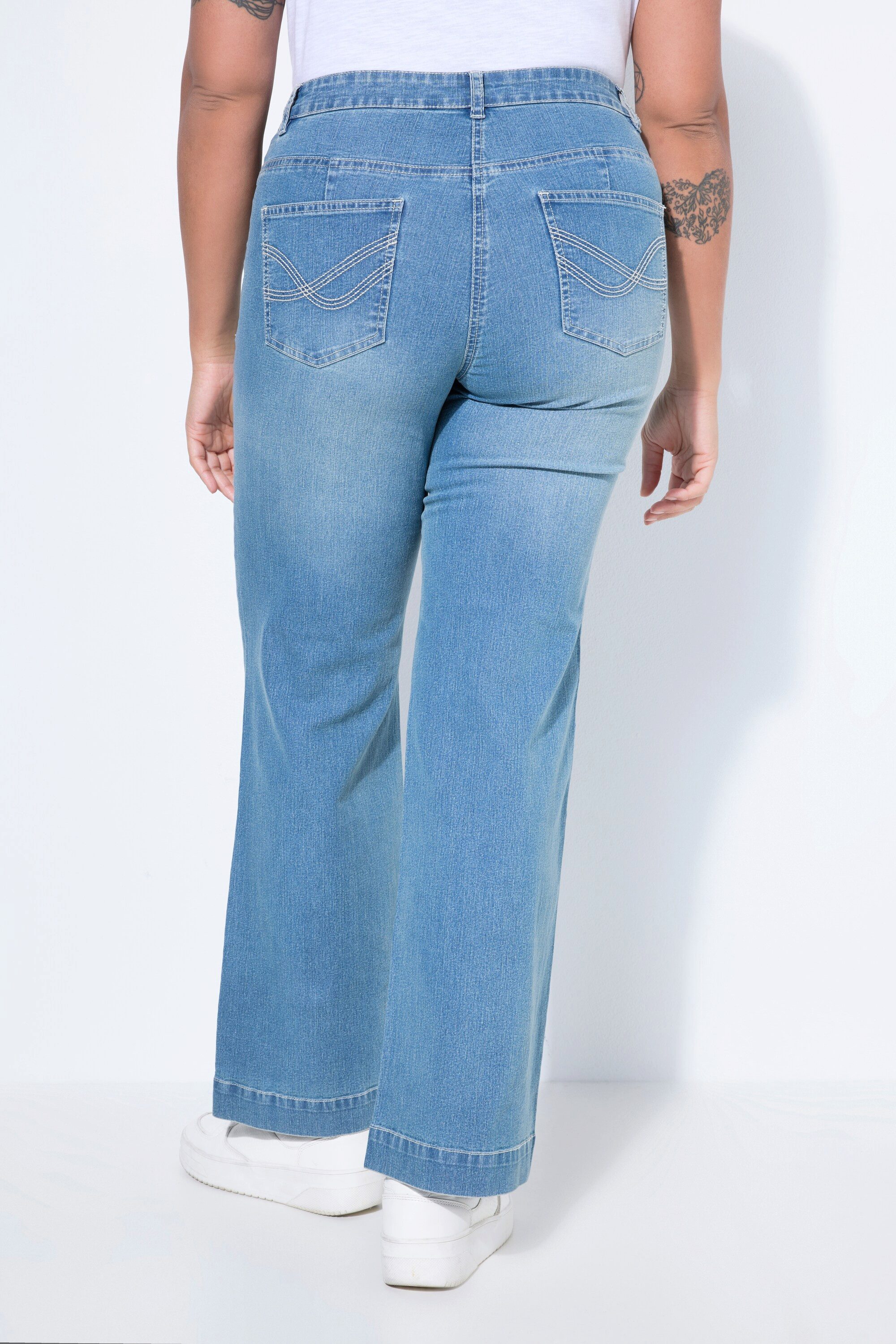 Angel of Style 5-Pocket-Jeans Jeans Nora weit und gerade Stretchkomfort 4-Pocket
