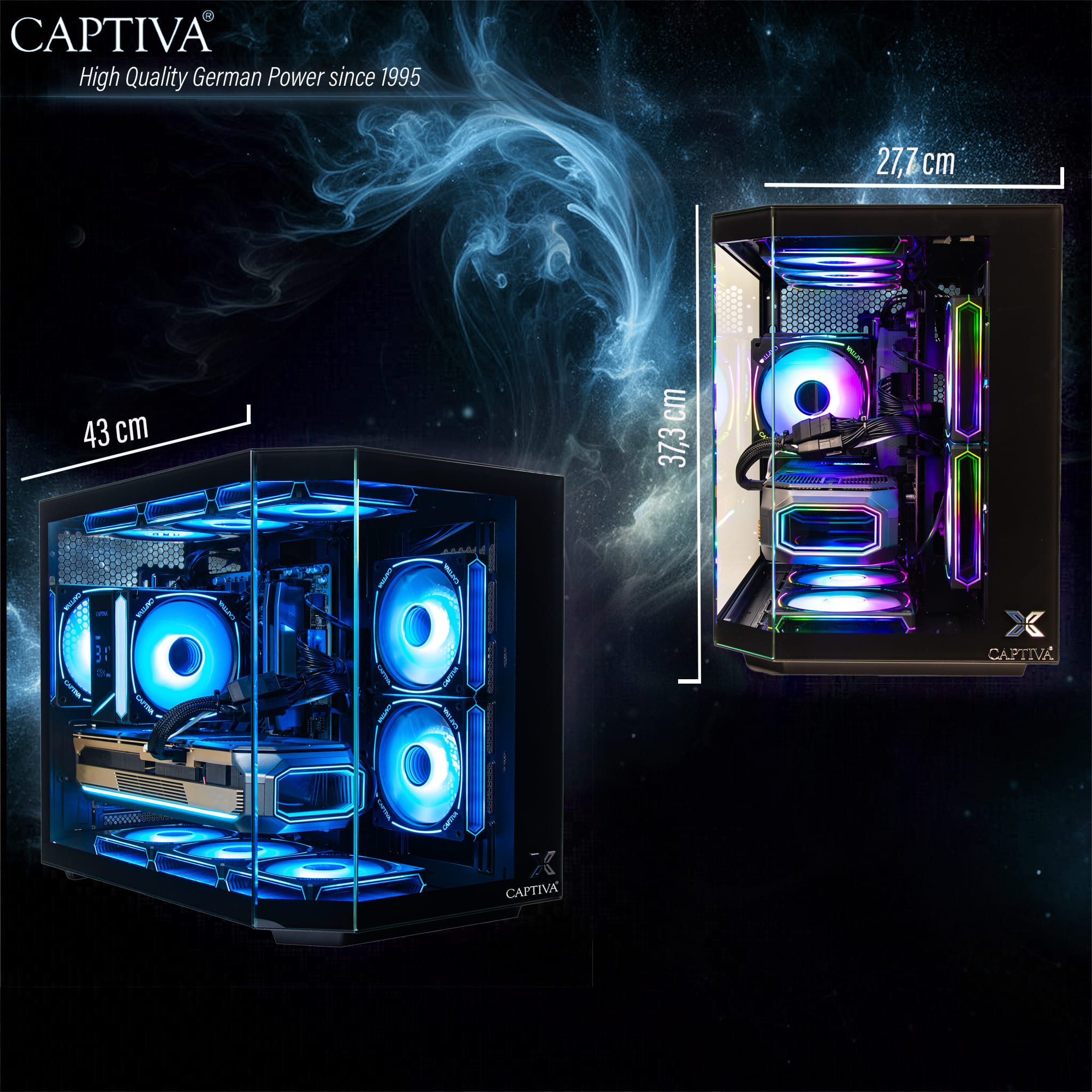 CAPTIVA Entry Gaming R10-2086 PC (AMD Ryzen 5 5500, GeForce® RTX™ 5060, 16 GB RAM, 500 GB SSD, Luftkühlung, WLAN, Windows 11 Home) – Bild 5 von 5