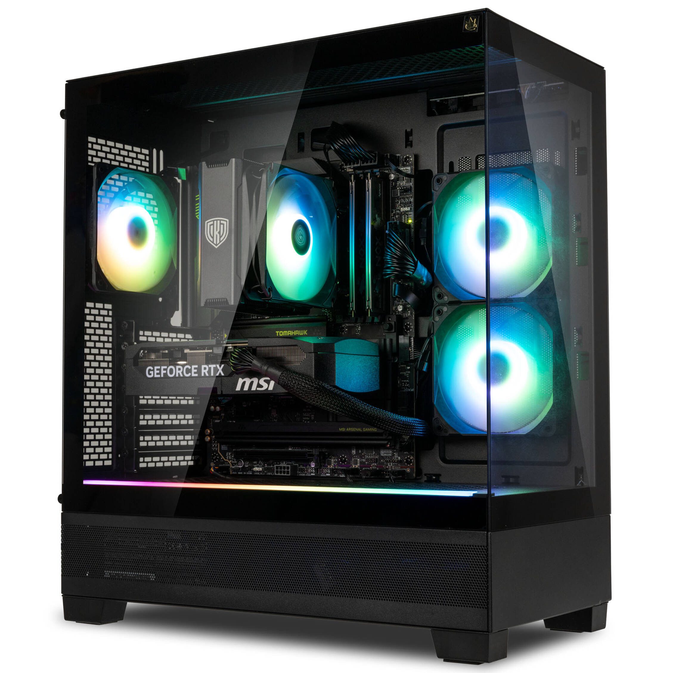 Meinpc Intel Ultra 7 270K Plus mit RTX 5060 Ti 16GB Gaming-PC (Intel Ultra 7 270K Plus, RTX 5060 Ti, 64 GB RAM, 1000 GB SSD, Luft, RGB, Gaming, Gamer, DDR5)