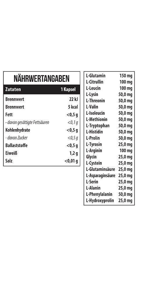 MST Nutrition 21 Amino Acids 120 Kapseln Kapseln, 250 g, Kapseln