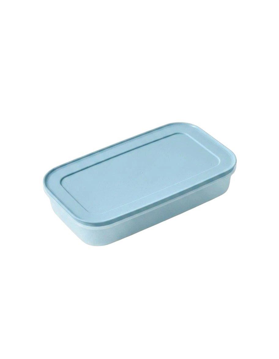 TUPPERWARE Vorratsdose TUPPERWARE Gefrier-Behälter 1l Blau flach Eis-Kristall