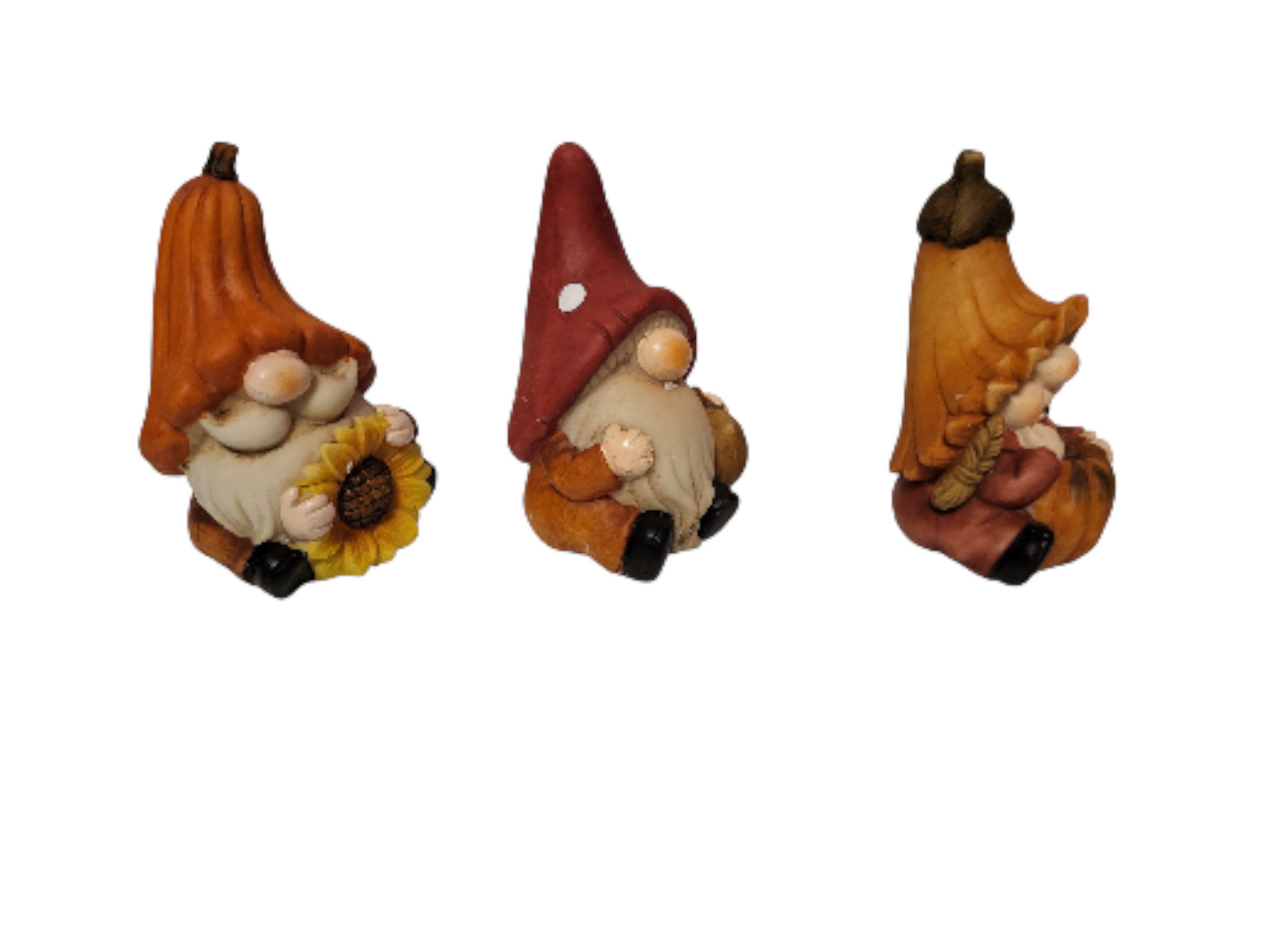 Weltbild Dekofigur Dekofiguren Herbst-Wichtel Hannu, Heta und Heimo 3er Set