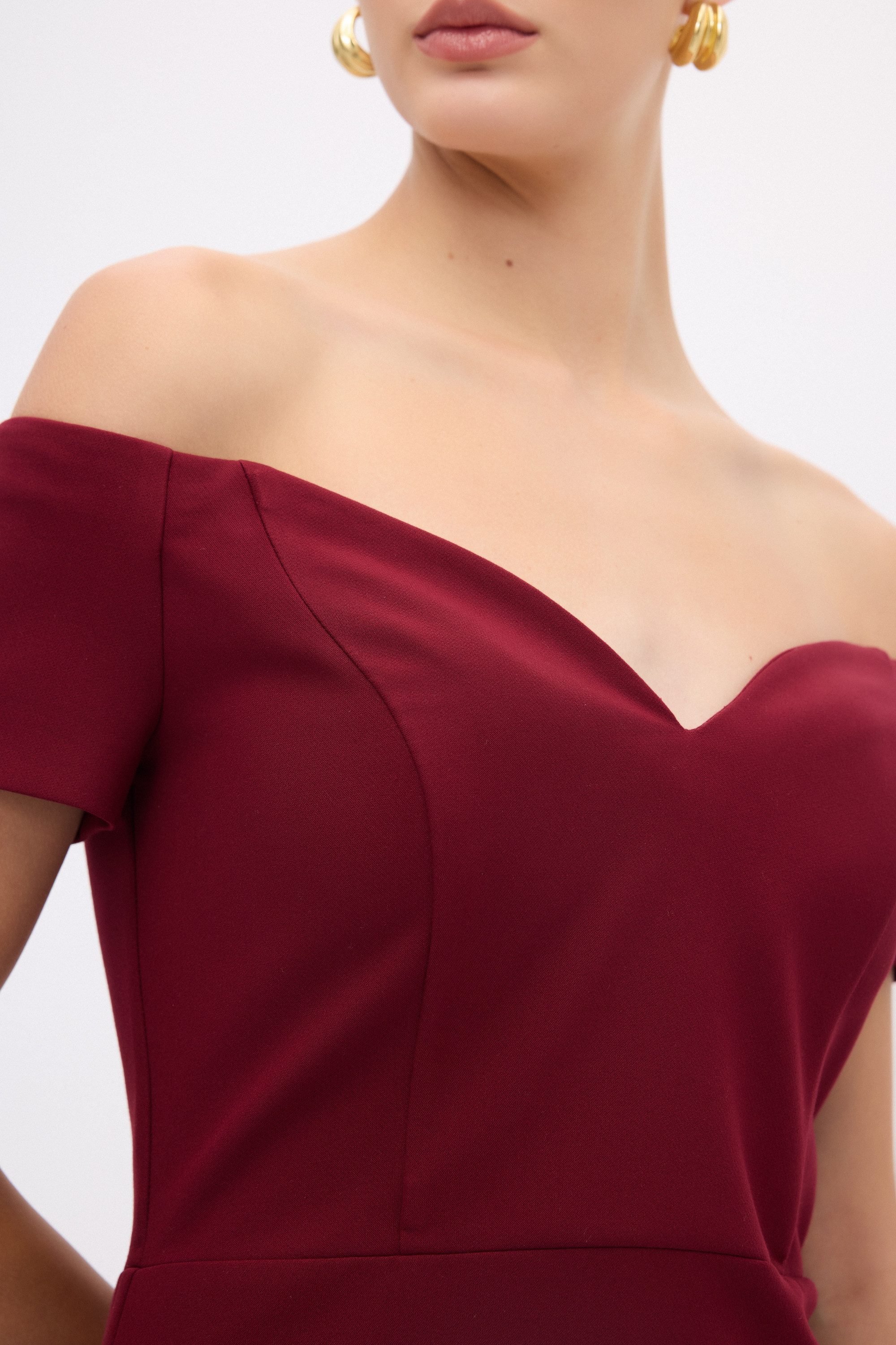 adL Cocktailkleid Schulterfreies Midikleid – Bild 4 von 5