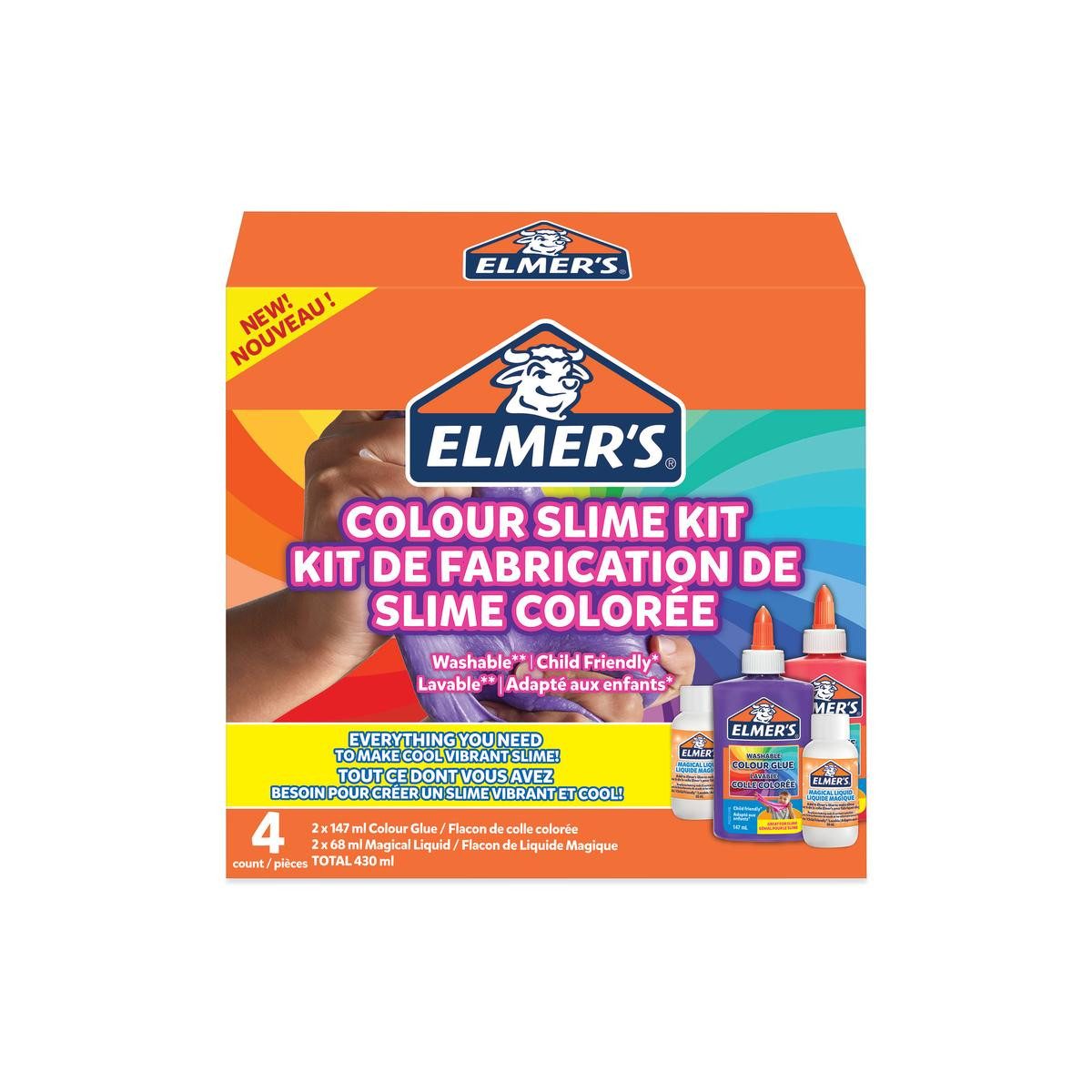 NWL Germany Office Products GmbH Bastel-Armband ELMER'S Slime Kit Opaque pink/lila Faltschachtel