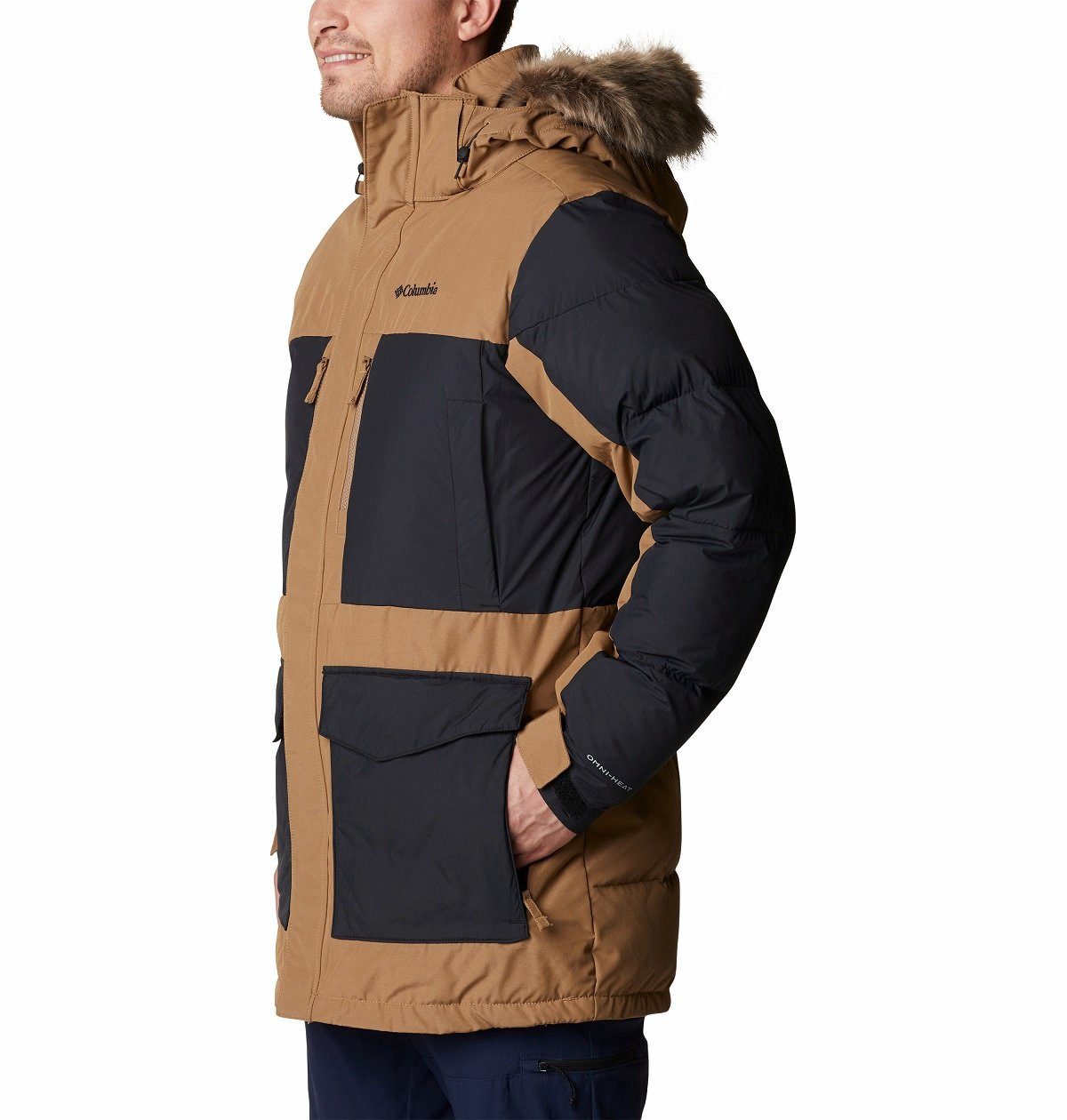 Columbia Parka Marquam Peak Fusion (Omni-Heat Infinity) braun/schwarz Herre günstig online kaufen