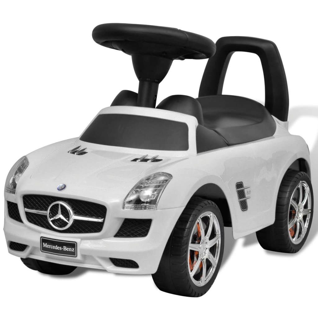 Kinderfahrzeug Rutscherauto Fußantrieb Kinderauto Mercedes Weiß Benz DOTMALL