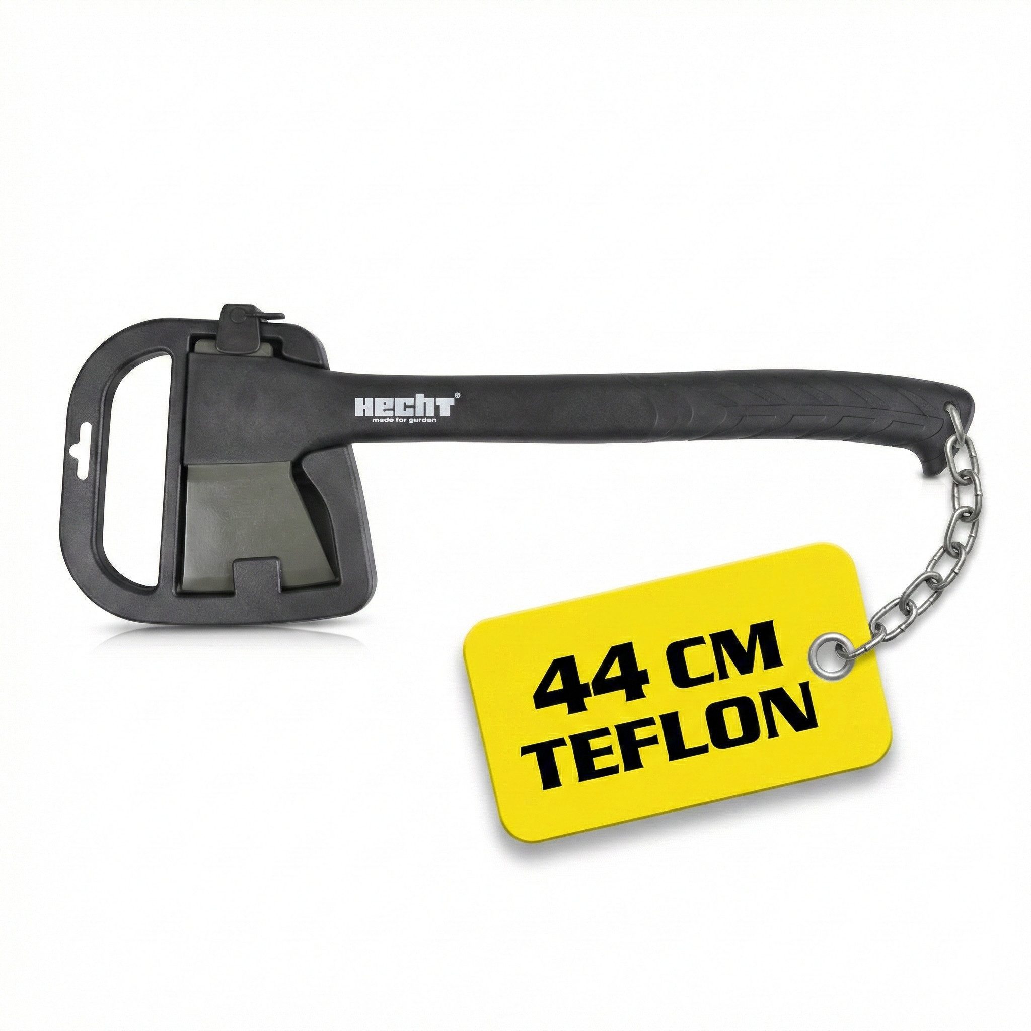 Hecht Universalaxt 900901 44 cm Länge 900 Gramm Teflon beschichtet, 44 cm Länge, mit Schutzkappe mit Tragegriff
