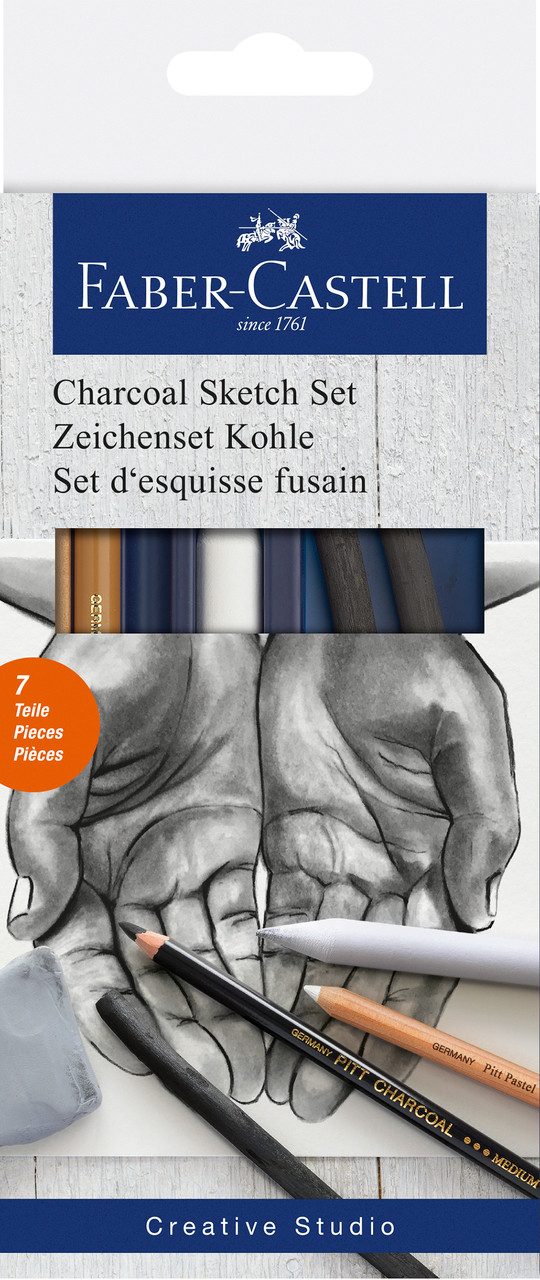 Malstift Zeichenkohle Faber-Castell Charcoal Sketch Set