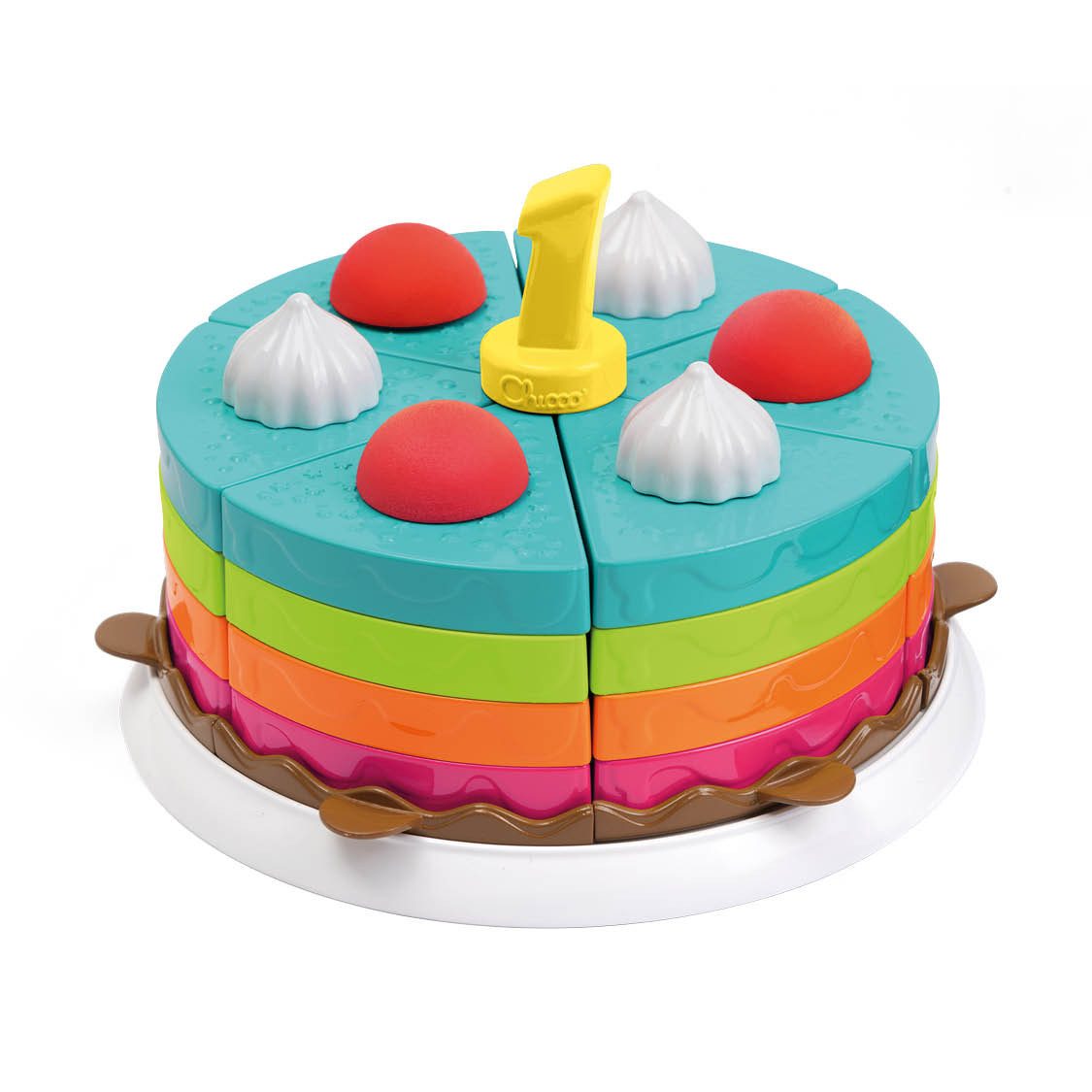 Chicco Spiellebensmittel 2In1 Torten-Kuchen-Spielset, (42-tlg)