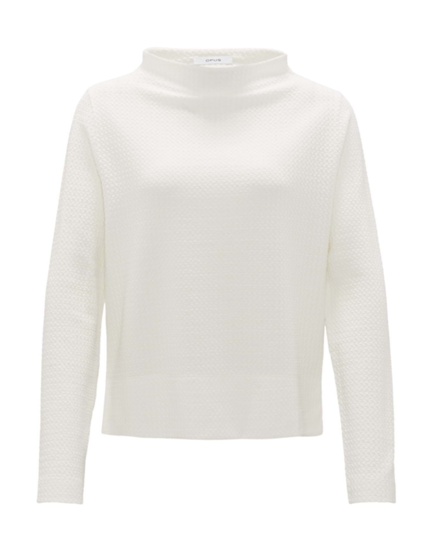 OPUS Langarmshirt Strukturiertes Shirt SUFU Regular aus Viskose Mix günstig online kaufen