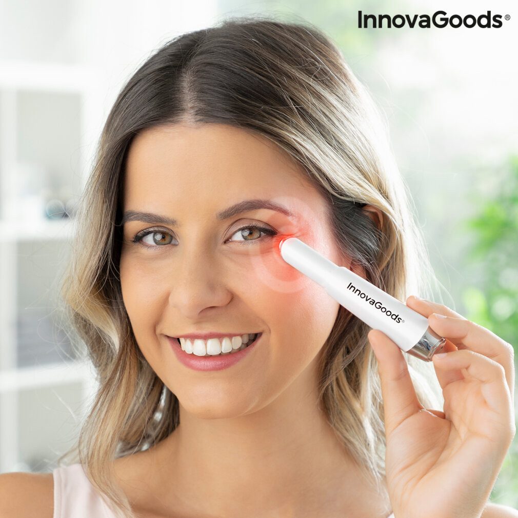 InnovaGoods Körperpflegemittel Anti-Aging-Augenmassagegerät mit Phototherapie, Thermotherapie