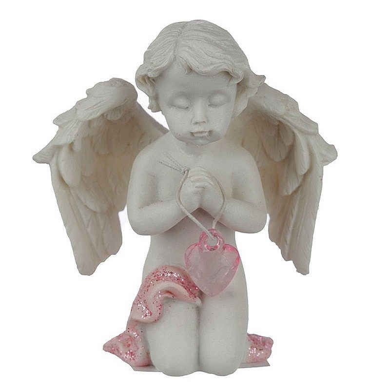 NO NAME Engelfigur Betende, knieende Engelfigur, Dekofigur, Skulptur, H 7,5 cm, Sammlerfigur, Weihnachtsfigur