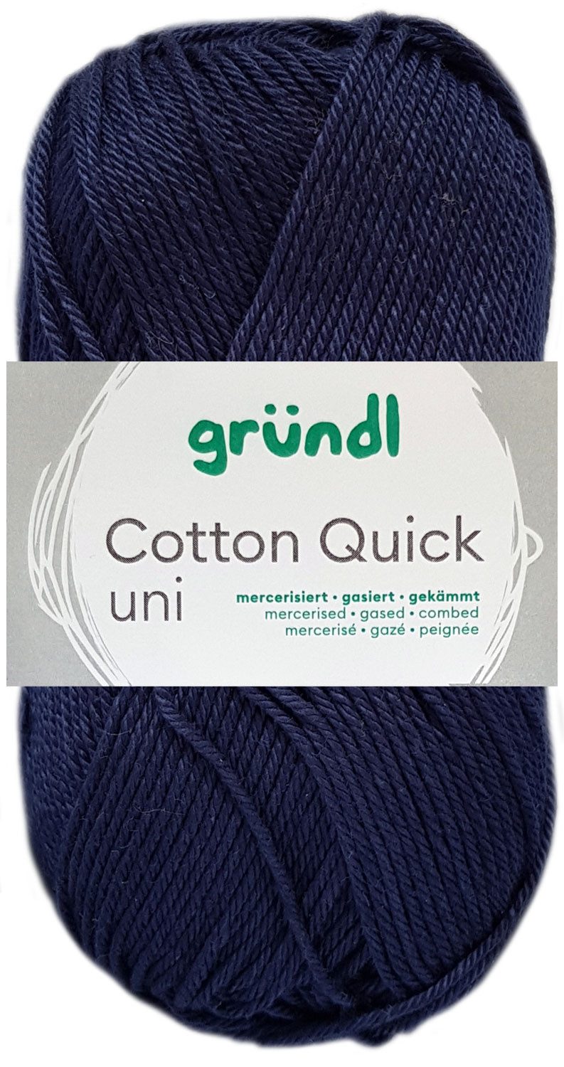 Gründl 50 Gramm Gründl Cotton Quick Uni Farbauswahl Häkelwolle