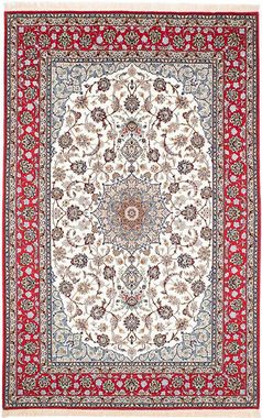 Orientteppich Perser - Isfahan - Premium - 238 x 158 cm - beige, morgenland, rechteckig, Höhe: 6 mm, Wohnzimmer, Handgeknüpft, Einzelstück mit Zertifikat