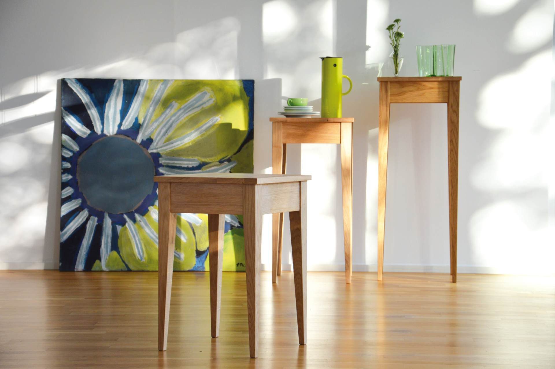 jankurtz Beistelltisch Bonny aus Eichenholz, 60 cm