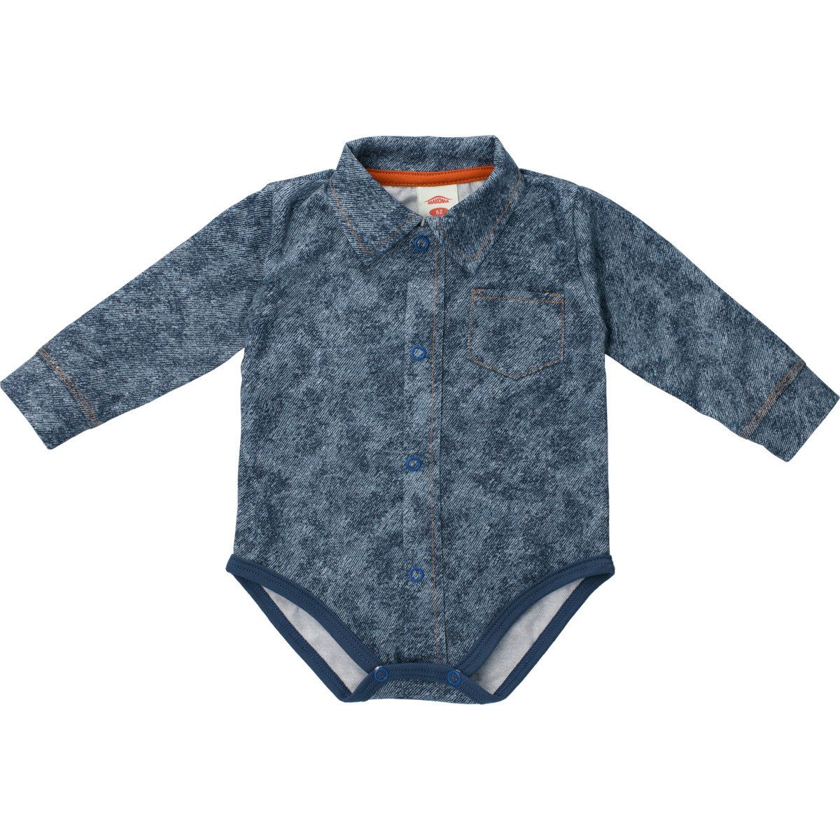 Makoma Langarmbody Jeansstyle Jungen (1-tlg) Langarm Einteiler, Body, Longsleeve-Body, Bodysuit, Stretchbody