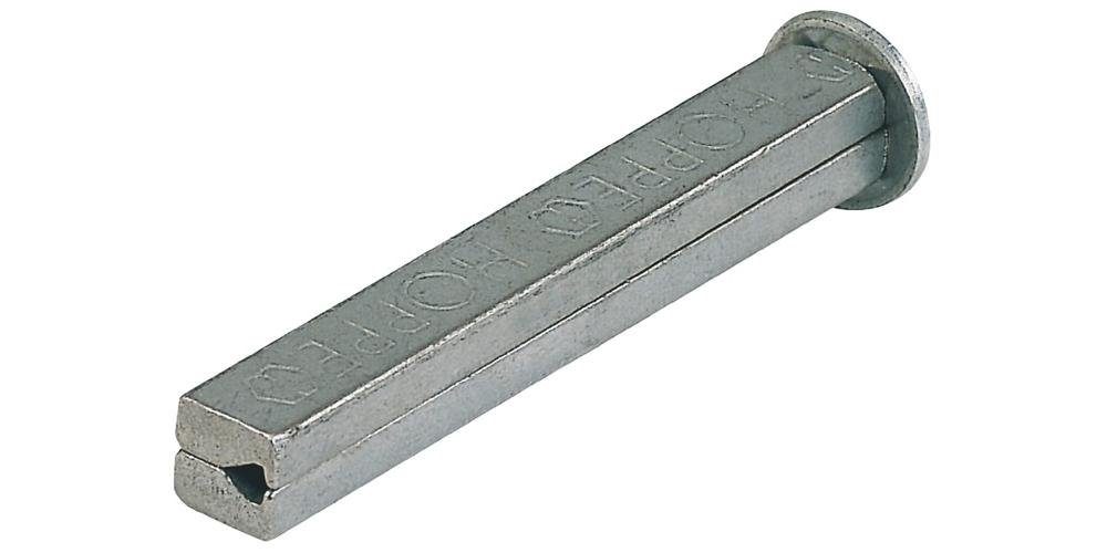 Türbeschlag Eisen x HOPPE mm 8 I-Profilstift Vierkantstift geteilt 80 Vierkant verzinkt