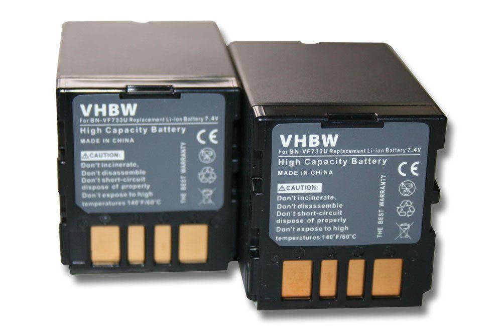 vhbw passend für JVC GR-D270EG, GR-D270EX, GR-D270US, GR-D271, GR-D271US, Kamera-Akku 2200 mAh